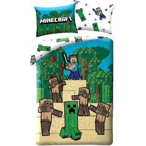 Bavlněné povlečení Minecraft Fight - 140x200cm Bavlněné povlečení Minecraft Fight - 140x200cm