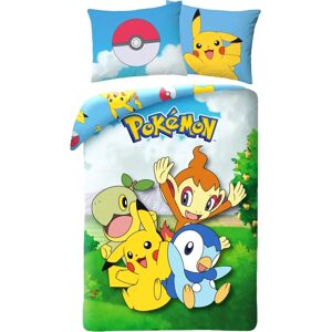 Přikrývka Pokémon Modrá Piplup Turtwig Chimchar Pikachu Přikrývka Pokémon Modrá Piplup Turtwig Chimchar Pikachu