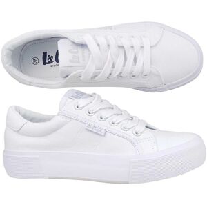 Lee Cooper Pantofi sport albi - Încălțăminte unisex pentru tot anul Lee Cooper Pantofi sport albi - Încălțăminte unisex pentru tot anul
