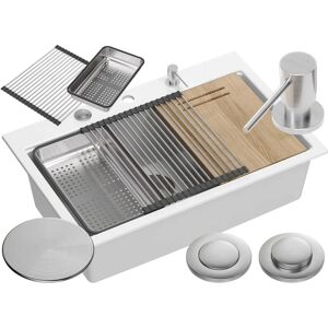 Évier de Cuisine Quadron Marc en Acier Inoxydable - Design Moderne - Publicité Évier de Cuisine Quadron Marc en Acier Inoxydable - Design Moderne - Publicité