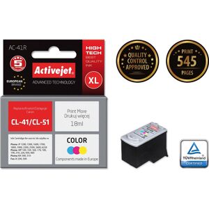 Cartouche d'encre Activejet AC-41R - Haute capacité - Cyan, Magenta, Jaune Cartouche d'encre Activejet AC-41R - Haute capacité - Cyan, Magenta, Jaune