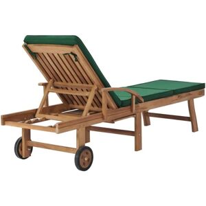 Leżak ogrodowy Elior Uwer - Drewno, Regulowany, Składany, Poduszka, Stolik boczny - Leżak ogrodowy Leżak ogrodowy Elior Uwer - Drewno, Regulowany, Składany, Poduszka, Stolik boczny - Leżak ogrodowy