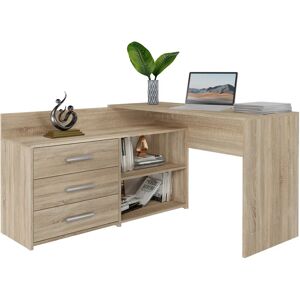 Topeshop DANY SONOMA KPL Eukolová Psací Stůl - Stůl Topeshop DANY SONOMA KPL Eukolová Psací Stůl - Stůl