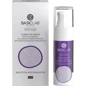 BasicLab Estheticus Corrective Serum with Retinal 0.15%, Growth Factor Complex 2%, Phytosphingosine, Carnosine 2.0 - Facial Serum BasicLab Estheticus Corrective Serum with Retinal 0.15%, Growth Factor Complex 2%, Phytosphingosine, Carnosine 2.0 - Facial Serum