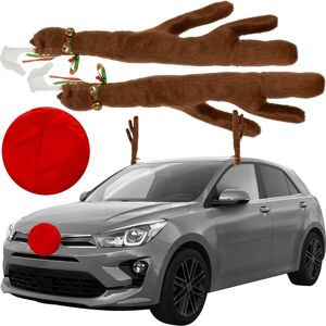 Xtrobb Cornes et Nez de Renne pour Voiture - Décoration de Noël - Publicité Xtrobb Cornes et Nez de Renne pour Voiture - Décoration de Noël - Publicité