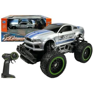 Lean Toys Voiture Tout-Terrain R/C Argent - Télécommande Lean Toys Voiture Tout-Terrain R/C Argent - Télécommande
