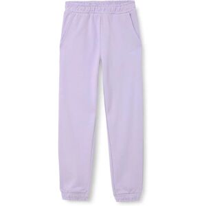 Pantaloni de trening din bumbac pentru fete 4F - Violet deschis Pantaloni de trening din bumbac pentru fete 4F - Violet deschis