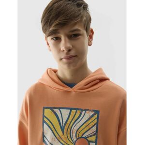 Hanorac cu glugă 4F pentru băieți - Portocaliu - Bumbac, 300gsm - Unisex Casual Hanorac cu glugă 4F pentru băieți - Portocaliu - Bumbac, 300gsm - Unisex Casual