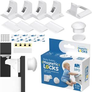 Set de Încuietori Magnetice Sipo - Pentru Dulapuri și Sertare Set de Încuietori Magnetice Sipo - Pentru Dulapuri și Sertare