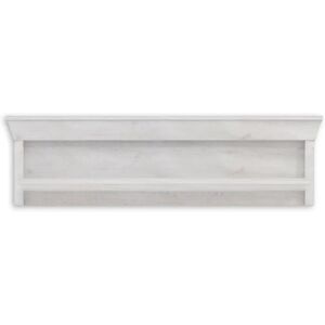 Forte Weiß Wandregal - Offenes Fach - 122.8cm x 33.8cm - Wandregal Forte Weiß Wandregal - Offenes Fach - 122.8cm x 33.8cm - Wandregal