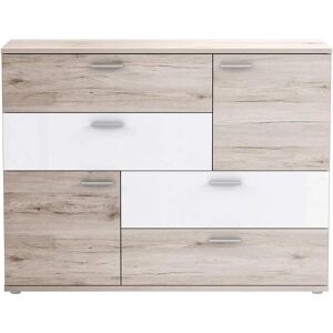 Forte Skive Béžová Bílá Komoda - Sideboard Forte Skive Béžová Bílá Komoda - Sideboard