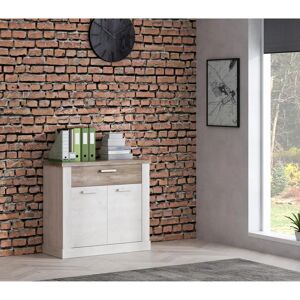 Sconto Duro Holzfarben Kommode - Moderner Landhausstil, 101x90x41cm Sconto Duro Holzfarben Kommode - Moderner Landhausstil, 101x90x41cm