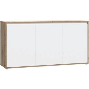 Forte Grand Buffet - 152cm, Marron/Blanc, Sans Poignées - Publicité Forte Grand Buffet - 152cm, Marron/Blanc, Sans Poignées - Publicité