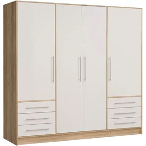 JUPITER Kleiderschrank mit 4 Türen und 6 Schubladen - Moderner Stil JUPITER Kleiderschrank mit 4 Türen und 6 Schubladen - Moderner Stil