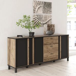 Forte Hayato Beiges Sideboard - Modern, FSC-zertifiziert, 3 Einlegeböden Forte Hayato Beiges Sideboard - Modern, FSC-zertifiziert, 3 Einlegeböden