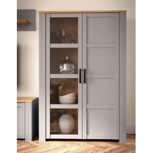 Forte Bohol Highboard - Grey Wood - 106cm Wide - Modern Storage Forte Bohol Highboard - Grey Wood - 106cm Wide - Modern Storage