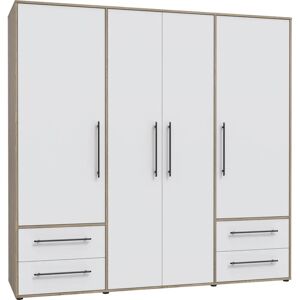 Forte Mokkaris Weiß 4-Türer Kleiderschrank - Schrank Forte Mokkaris Weiß 4-Türer Kleiderschrank - Schrank