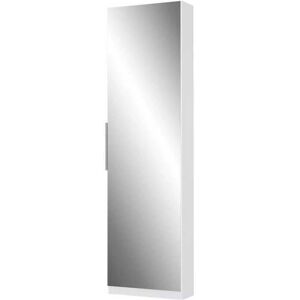 Forte Calma Schuhschrank - Weiß, Spiegel, 50cm Forte Calma Schuhschrank - Weiß, Spiegel, 50cm