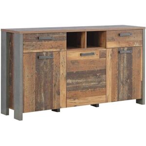 Forte Clif Vintage/Beton Sideboard - 156x86cm Forte Clif Vintage/Beton Sideboard - 156x86cm