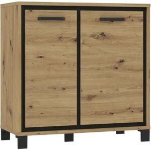 Forte Trondheim Sideboard - FSC Holz, Schwarz, Umweltfreundlich Forte Trondheim Sideboard - FSC Holz, Schwarz, Umweltfreundlich