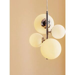 Aldex Bloom Chrome Hanging Lamp - Modern Glass Sphere Light Aldex Bloom Chrome Hanging Lamp - Modern Glass Sphere Light