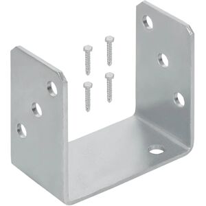 KOTARBAU Base de Poteau U à Visser 100 mm Argent Galvanisé - Base de Poteau U à Visser - Publicité KOTARBAU Base de Poteau U à Visser 100 mm Argent Galvanisé - Base de Poteau U à Visser - Publicité