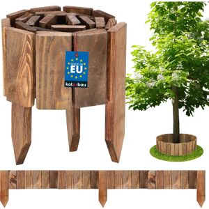 Clôture de jardin flexible en bois de pin - 10 X 110 Cm - Marron - Publicité Clôture de jardin flexible en bois de pin - 10 X 110 Cm - Marron - Publicité