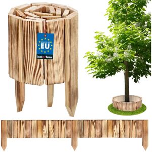 KOTARBAU Bordure de jardin flexible en bois brûlé 15x110cm - Publicité KOTARBAU Bordure de jardin flexible en bois brûlé 15x110cm - Publicité
