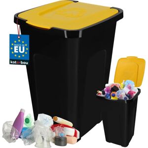 Poubelle KOTARBAU 50L Jaune - Tri Organisé des Déchets - Publicité Poubelle KOTARBAU 50L Jaune - Tri Organisé des Déchets - Publicité