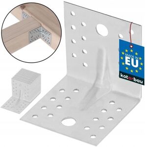 KOTARBAU - 80x80x80 mm - 90° - Équerre en acier galvanisé - Publicité KOTARBAU - 80x80x80 mm - 90° - Équerre en acier galvanisé - Publicité