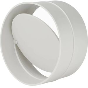Awenta White PVC Ventilation Pipe Connector - 100/125/150mm Anti Backdraft Non-Return Awenta White PVC Ventilation Pipe Connector - 100/125/150mm Anti Backdraft Non-Return
