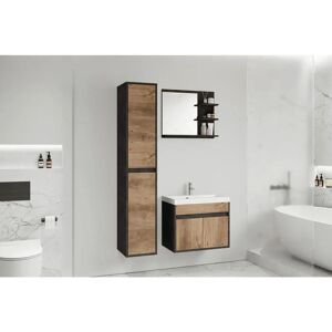 Conjunto de Muebles de Baño Slavic Cyprus Matera/Castaño - Muebles de Baño Conjunto de Muebles de Baño Slavic Cyprus Matera/Castaño - Muebles de Baño