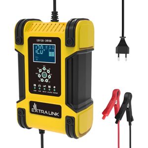 Extralink EX.30813 Ładowarka akumulatora pojazdu - Czarna, Żółta Extralink EX.30813 Ładowarka akumulatora pojazdu - Czarna, Żółta