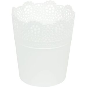 Prosperplast LACE Flowerpot - White - 16x16x18.5cm - Flowerpot Prosperplast LACE Flowerpot - White - 16x16x18.5cm - Flowerpot