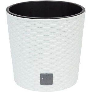 Prosperplast Weiße Runder Blumentopf - 4L, Automatisches Abflusssystem, 20x20x19cm Prosperplast Weiße Runder Blumentopf - 4L, Automatisches Abflusssystem, 20x20x19cm