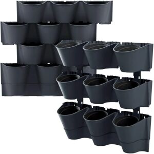 Prosperplast Verticale Tuinwand Anthracite - Pot Systeem Prosperplast Verticale Tuinwand Anthracite - Pot Systeem