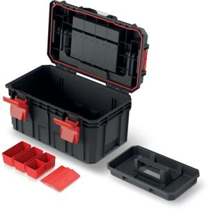 Boîte à outils Kistenberg - Noir et rouge - 28x45x26.4 cm - Rangement d'outils - Publicité Boîte à outils Kistenberg - Noir et rouge - 28x45x26.4 cm - Rangement d'outils - Publicité