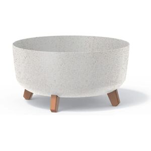 Prosperplast White Broken Relief Flower Pot - Flower Pot 14.3L, 38x38x19.5cm Prosperplast White Broken Relief Flower Pot - Flower Pot 14.3L, 38x38x19.5cm