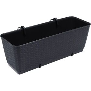Deuba Plastic Rattan Effect Flower Box - 49/39cm, 6/12L Deuba Plastic Rattan Effect Flower Box - 49/39cm, 6/12L