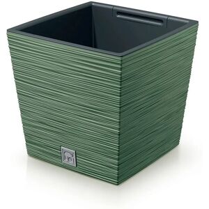 Prosperplast Green Square Plant Pot - 7.5L, 24x24x23.5cm Prosperplast Green Square Plant Pot - 7.5L, 24x24x23.5cm