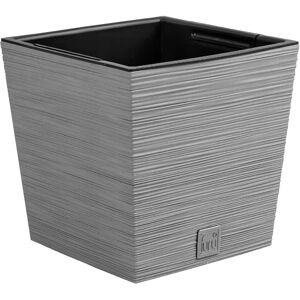 Pot carré avec réservoir d'eau Prosperplast FURU - 14L Ciment - Publicité Pot carré avec réservoir d'eau Prosperplast FURU - 14L Ciment - Publicité