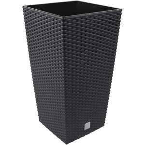 Prosperplast Rato Square 400 plantenbak met inzet - Antraciet Prosperplast Rato Square 400 plantenbak met inzet - Antraciet