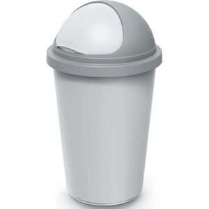 Monzana Trash Can Silver/Gray 50L - Trash Can Monzana Trash Can Silver/Gray 50L - Trash Can