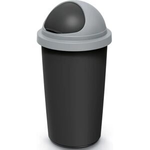 Monzana Trash Bin - 50L Black/Gray - Durable, Odor-proof Monzana Trash Bin - 50L Black/Gray - Durable, Odor-proof