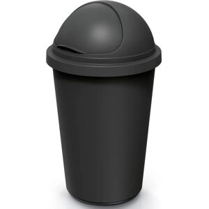 monzana Trash Bin - 50L Odor-Proof Black Plastic monzana Trash Bin - 50L Odor-Proof Black Plastic