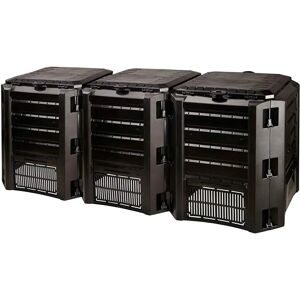 Prosperplast IKSM1200C-S411 Compostador - 1200L, Negro, Modular Prosperplast IKSM1200C-S411 Compostador - 1200L, Negro, Modular