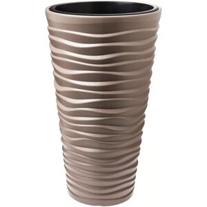 Prosperplast Sand Slim Mokka Plant Pot - Indoor/Outdoor Prosperplast Sand Slim Mokka Plant Pot - Indoor/Outdoor
