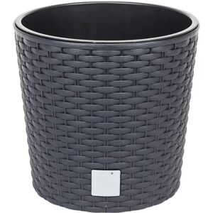 Prosperplast Sötét Ocker Rattan Hatás Kör alakú Virágcserép - 15,3L Prosperplast Sötét Ocker Rattan Hatás Kör alakú Virágcserép - 15,3L