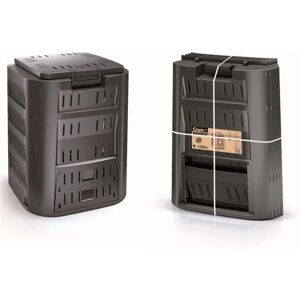 Contenedor de compostaje Prosperplast 380 l - Plástico duradero, ventilación, montaje fácil Contenedor de compostaje Prosperplast 380 l - Plástico duradero, ventilación, montaje fácil