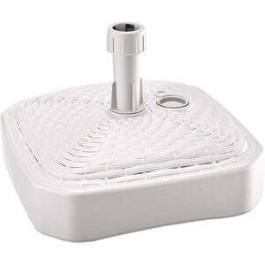 URBN Living Blanc Carré 10L 12L Support pour parasol en plastique tressé - Publicité URBN Living Blanc Carré 10L 12L Support pour parasol en plastique tressé - Publicité
